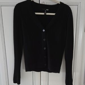 Aqua Black Women's Cardigan Sweater